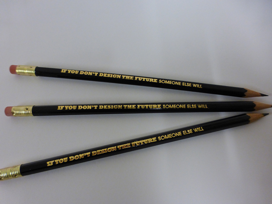Gold Foil printing on to Pencils