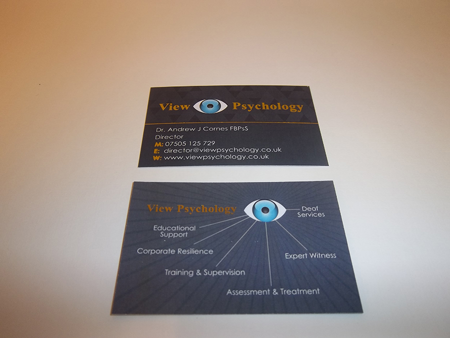 Business Card foiled and Digitally printed